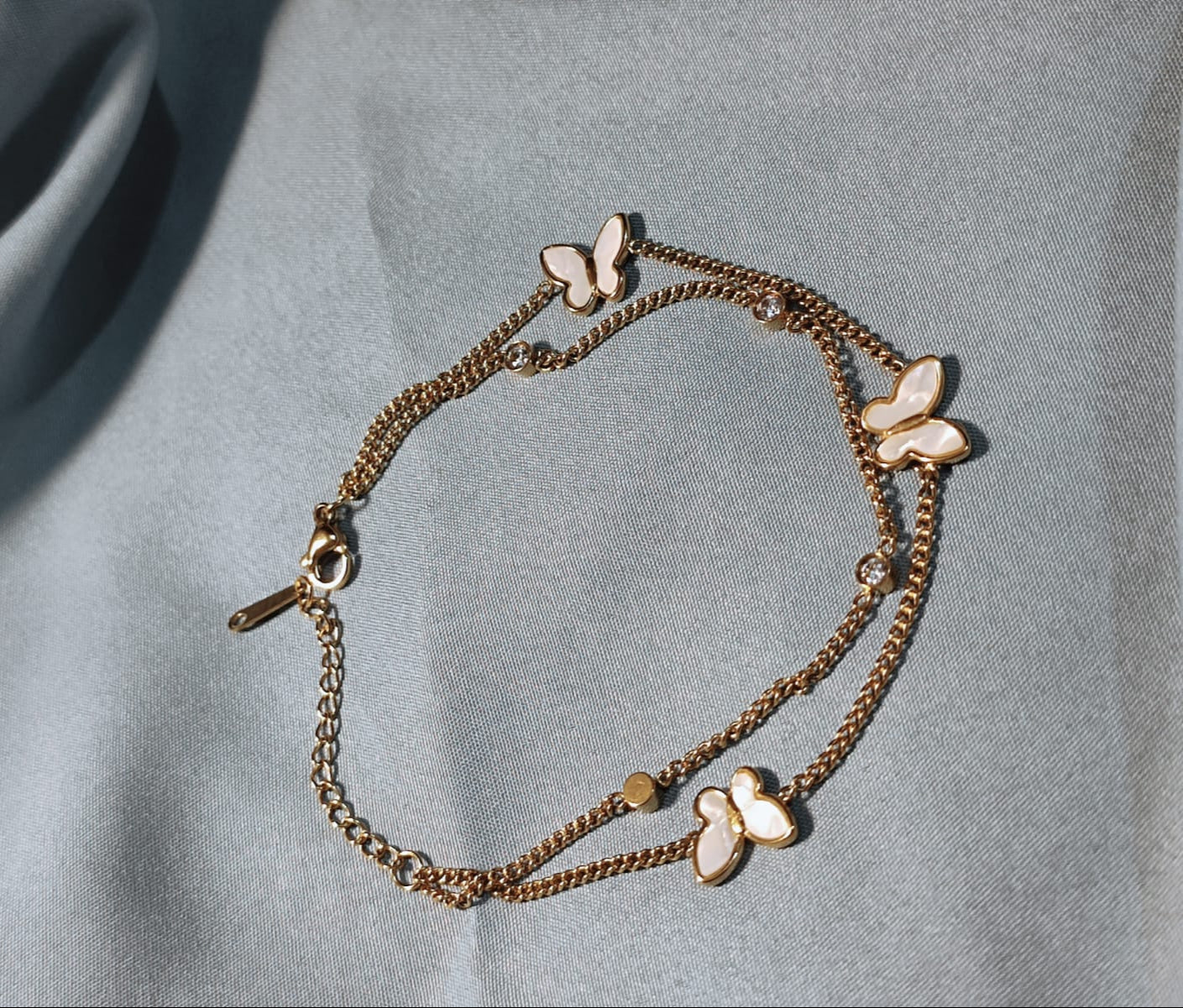 Butterfly Charm Adjustable Bracelet